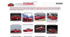 Desktop Screenshot of france.location-ferrari.com