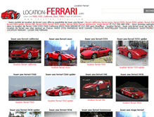Tablet Screenshot of france.location-ferrari.com