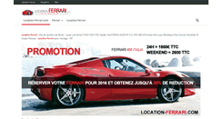 Desktop Screenshot of location-ferrari.com